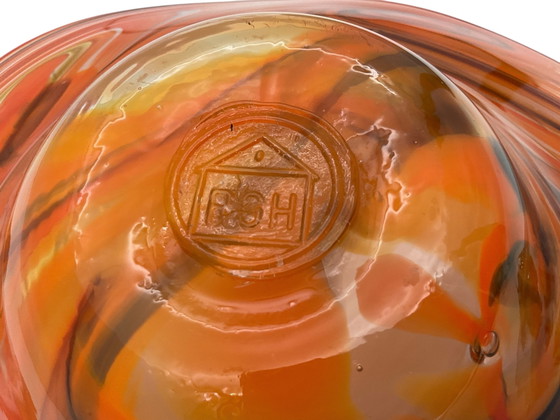 Image 1 of XXL Glazen schaal van Römische Glashütte  L 48cm  - jaren ’70