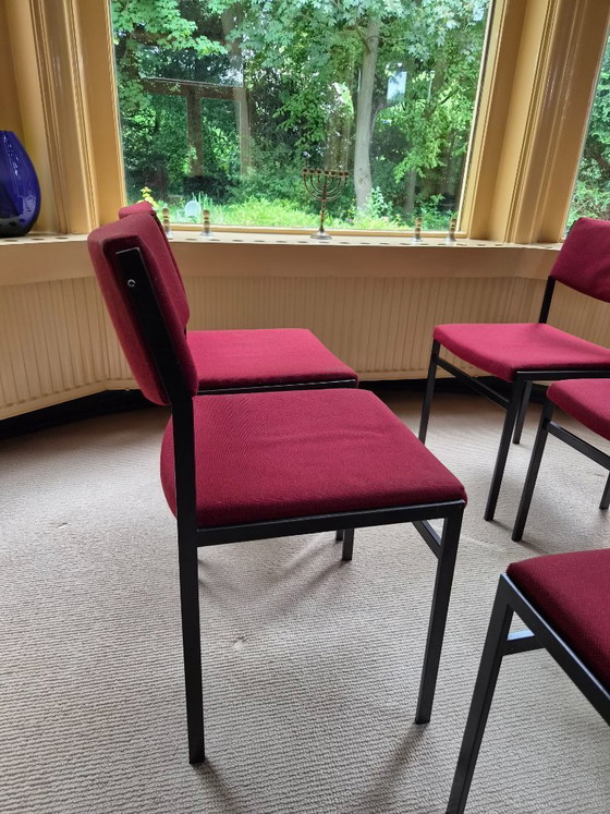 Image 1 of Ensemble de 5 chaises de salle à manger Gispen (1968)
