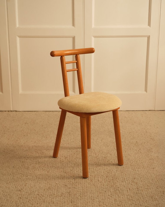 Image 1 of Wood & velvet italian chairs 