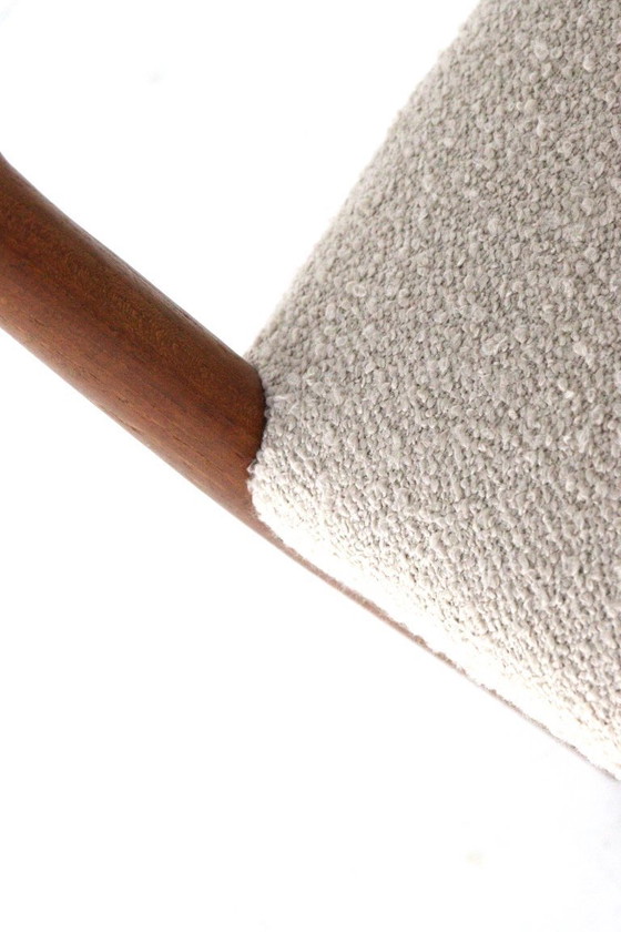 Image 1 of Set 4 Arne Hovmand Olsen voor Kold Mogens stoelen vintage nieuw gestoffeerd 