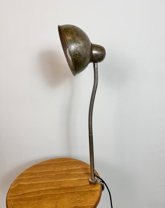 Image 1 of Industrial Workshop Gooseneck Table Lamp, 1960s