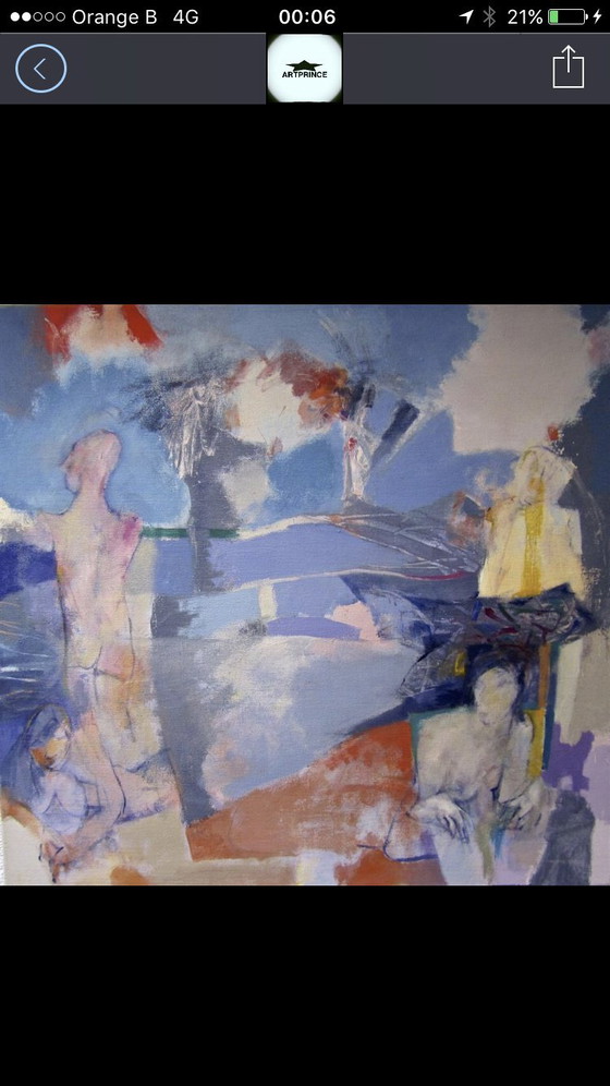 Image 1 of Michael Lasoff Schilderij op Canvas H130xB120