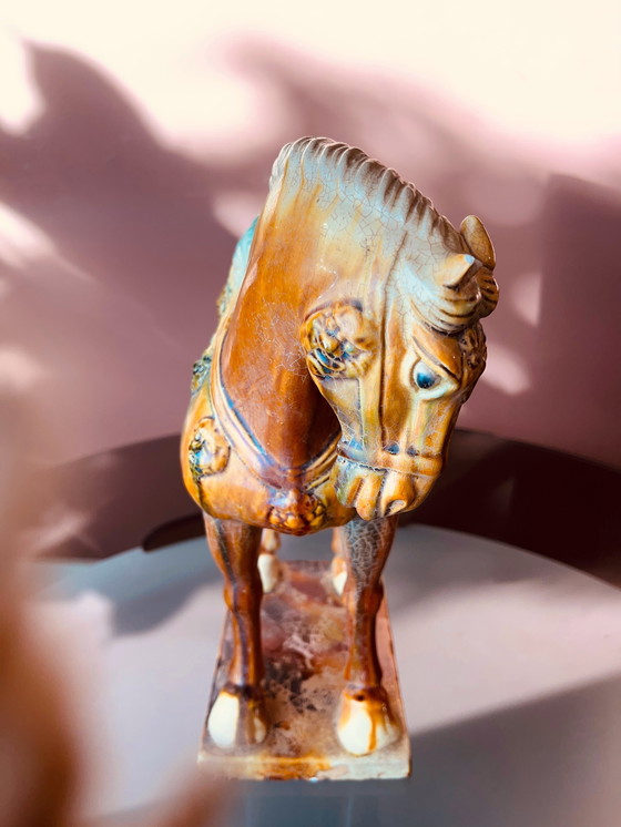 Image 1 of Statue de Sacai de l'ancienne dynastie Tang « cheval »