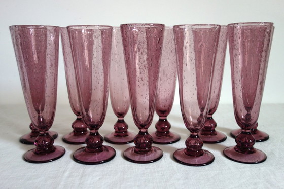 11 blown bubble glasses Verrerie du Marais Riom – Glass & Decanter (photo 2 of 11)