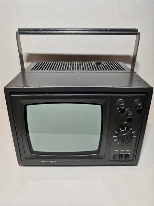 Rare Mini Portable TV Retro Vintage Soviet Collectible / Black & White