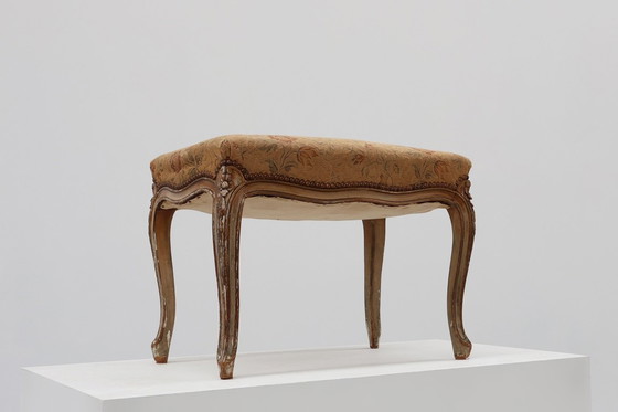 Image 1 of 19th Century French Louis XV style piano bench or stool