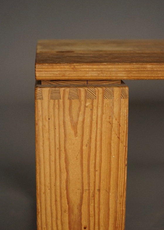 Image 1 of Vintage Scandinavian Solid Pine Bench. 1960s