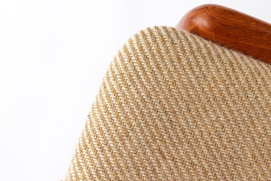 Image 1 of Set of 4 JK Møbler Teak Chairs – 1970s Danish Design, Vintage Dining Chairs, Original Upholstery, Mid-Century Modern