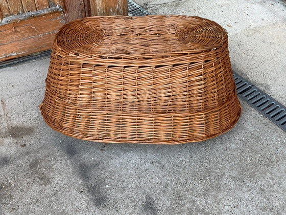 Rustic Wood Basket, 1940s – Decorative Objects, Wicker (photo 4 of 4)