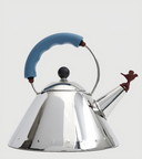 Alessi whistling kettle designed by Michael Graves.
