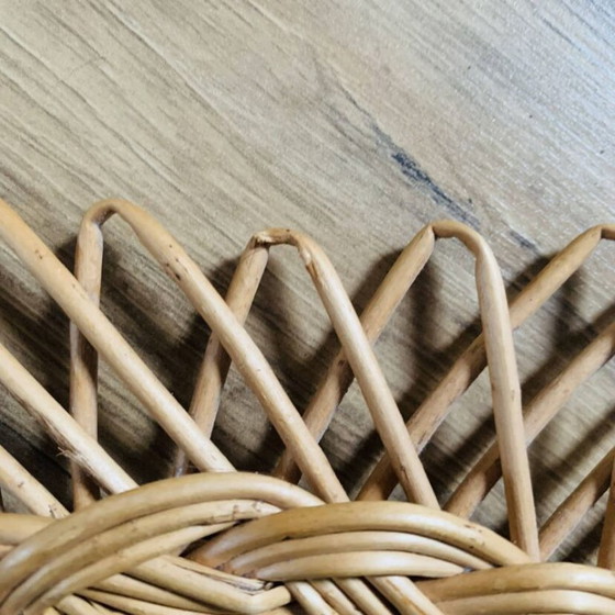 Image 1 of Vintage wicker mirror