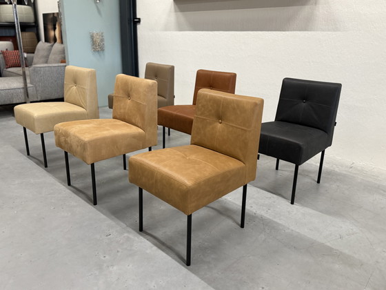 Image 1 of 6 Gelderland 7714 Esszimmerstühle Leder