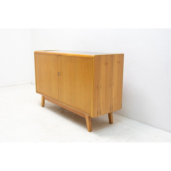 Image 1 of Vintage sideboard made of beech wood and opaxite glass by Hubert Nepožitek and Bohumil Landsman for Jitona, 1960