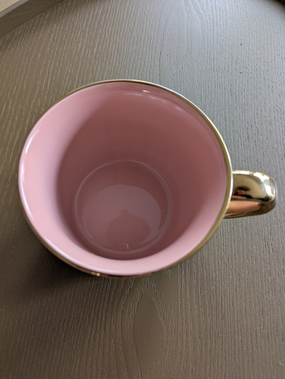 Image 1 of Tazze da caffè con manici dorati