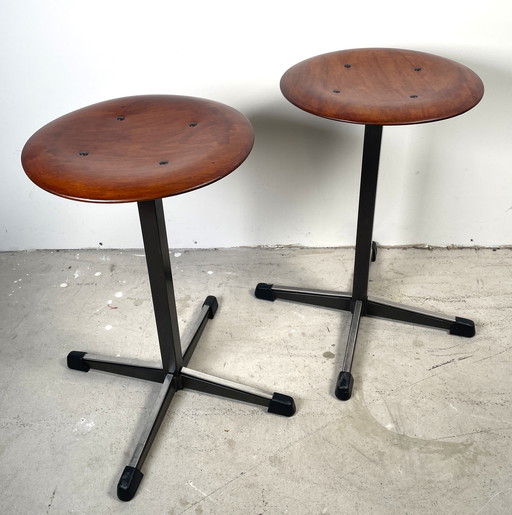 Set Of 2 School Stools "Marko"