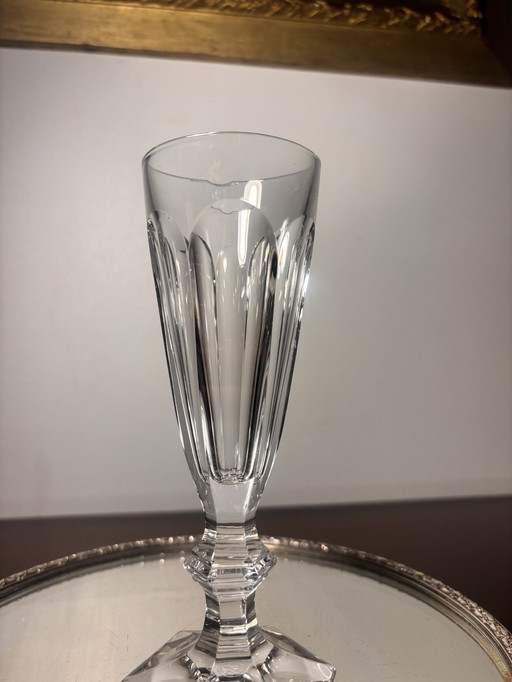 Baccarat Harcourt fluit, 1841, gesigneerd