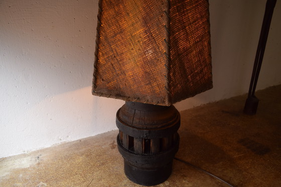 Image 1 of 1930s Rustic Antique Floor Lamp Vintage Lampadaire