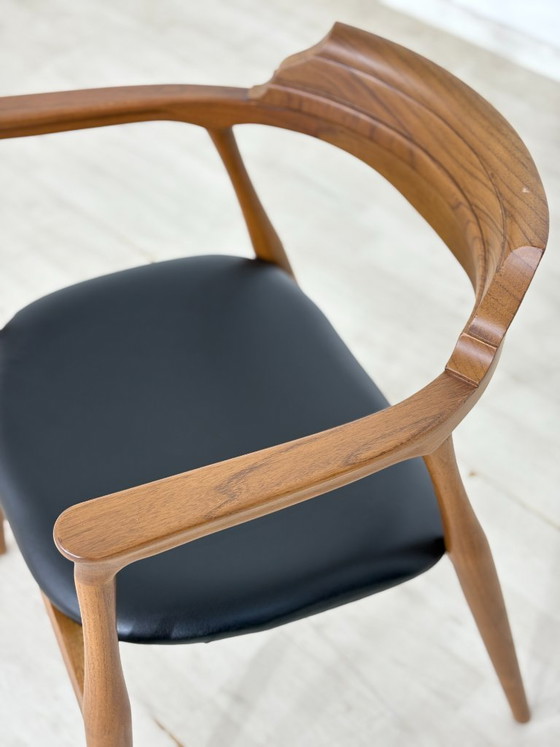 High-quality Danish style armchair / retro living room chair / chair / retro vintage dining room chair (photo 6 of 9)