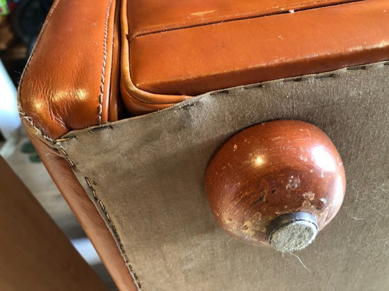 Image 1 of Poltrona Frau Socrates - Hermoso y elegante sofá de diseño italiano en color coñac