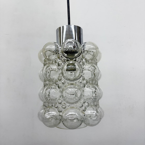 Image 1 of Gran colgante de cristal de burbujas de Helena Tynell para Limburgo, Alemania, década de 1970