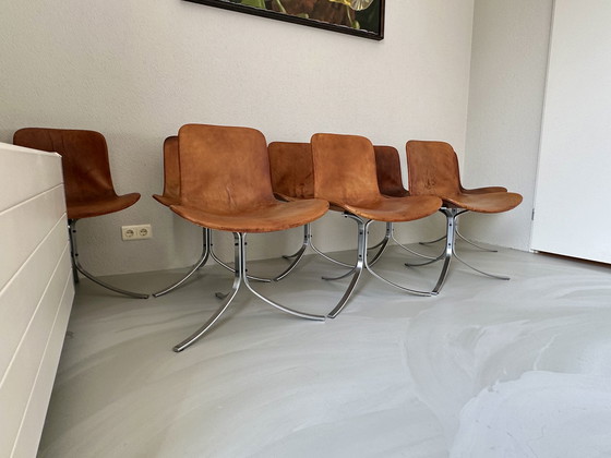 Image 1 of Vintage chairs PK9 PK 9 Poul Kjærholm Kjaerholm from EKC 8 pieces
