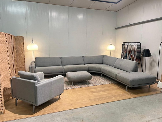 Image 1 of ZGAN Leolux Bellice Hoekbank + Hocker