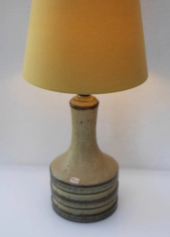 Image 1 of Vintage Danish stoneware pottery table lamp from Axella, 1970s