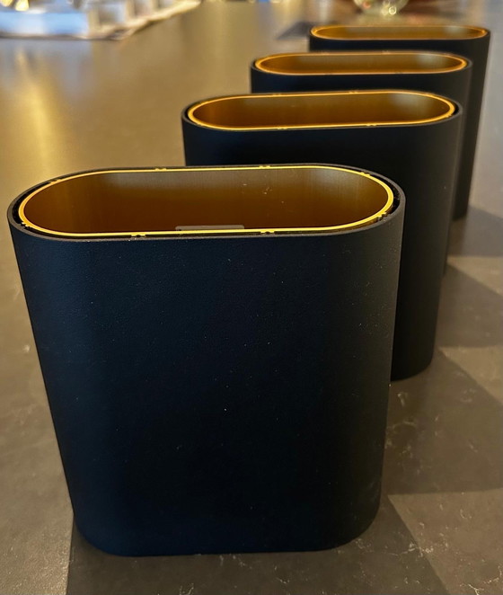 Image 1 of Lámpara de pared modular Deull Up/Down negra/dorada