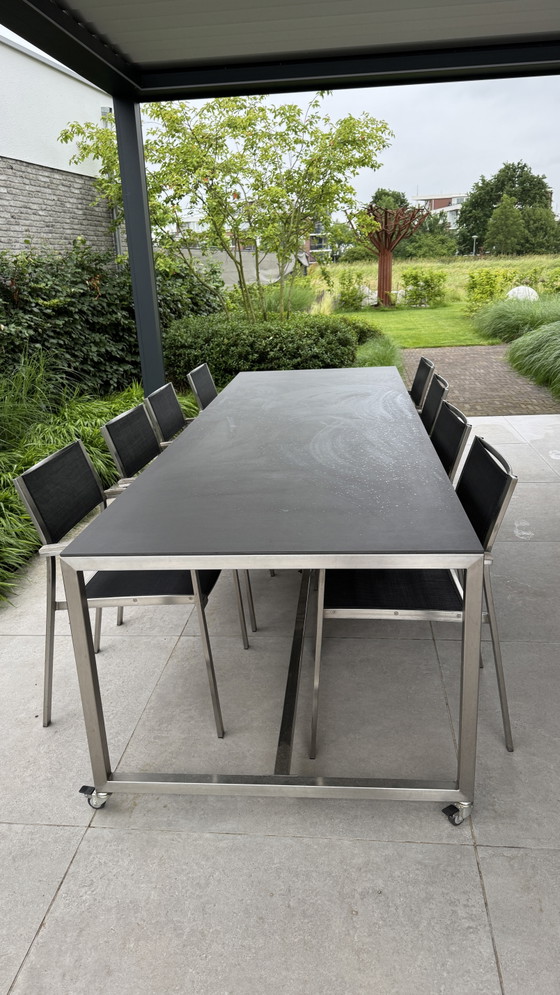 Image 1 of Table d'extérieur Valeur 300x100cm avec 8 chaises