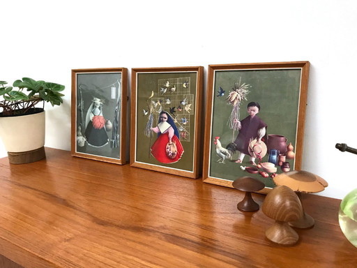 Affascinanti stampe vintage inglesi degli anni '60 di Hidalgo / Boots