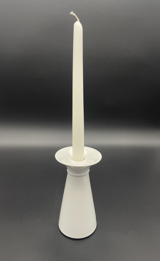 Vintage Kaiser Porzellan Candle Holder white – Mid-Century – 16 cm – Alboth & Kaiser, Table accessories (photo 4 of 6)