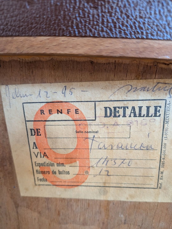 Antiker Mocholín Stuhl, Esszimmerstühle, Holz, Skai, Braun (Foto 15 von 15)