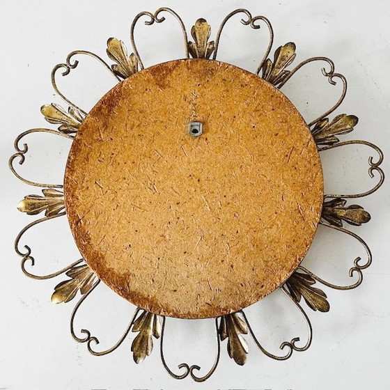 Image 1 of Specchio da maggiordomo vintage Deknudt Sunburst di metà secolo, circa anni '60