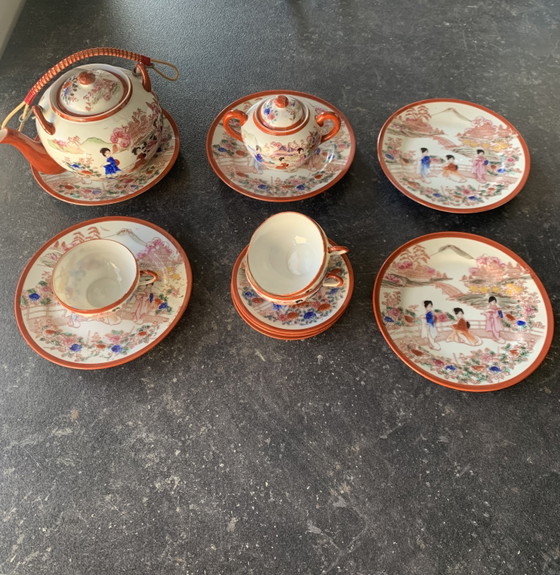 Théière – vintage Japans, Art de la table, Metal, Porcelain (photo 11 of 12)
