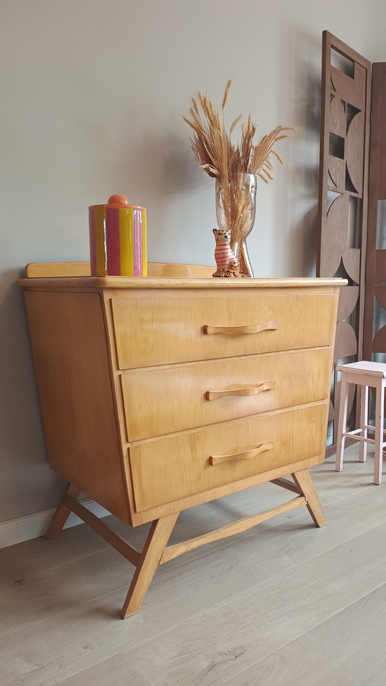 Image 1 of Vintage Kommode mit 3 Schubladen aus den 1950er und 60er Jahren