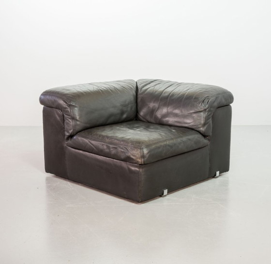 Canapé modulaire Jeep en cuir gris, années 1970, ensemble de 4 – Durlet, Canapés modulables, Leather (photo 32 of 38)