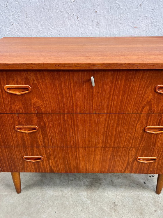 Image 1 of Cassettiera vintage, Svezia anni '60, SMI (Svensk Möbelindustri), Teak