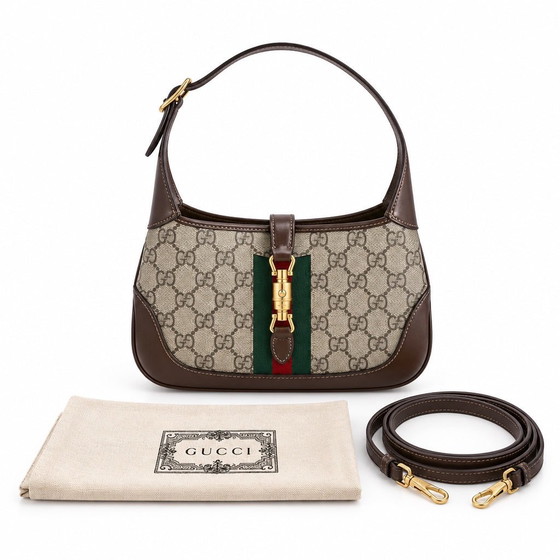 Gucci Jackie mini 1961 Shoulder Bag - Authentic Very good condition GG Supreme – Top handle bags, Leather (photo 8 of 14)