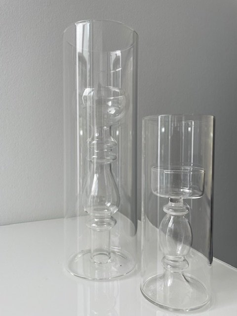 Image 1 of Set of 2 Serax "Tube" Windlights/Vases - design René Barba