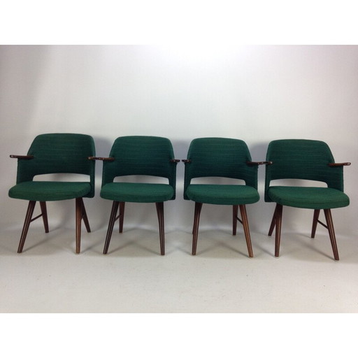 Ensemble de 4 chaises FT30 vintage par Cees Braakman pour Ums Pastoe, Pays-Bas 1960
