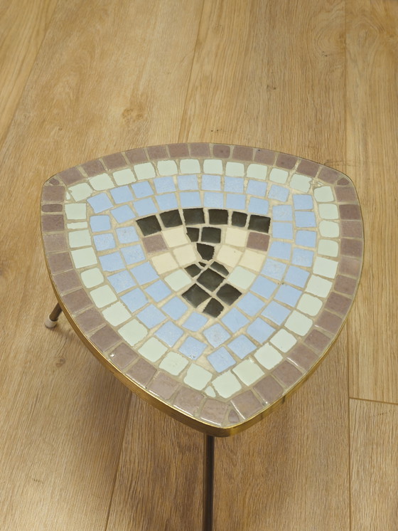 Image 1 of Vintage Mosaic Side Table Plant Table Table
