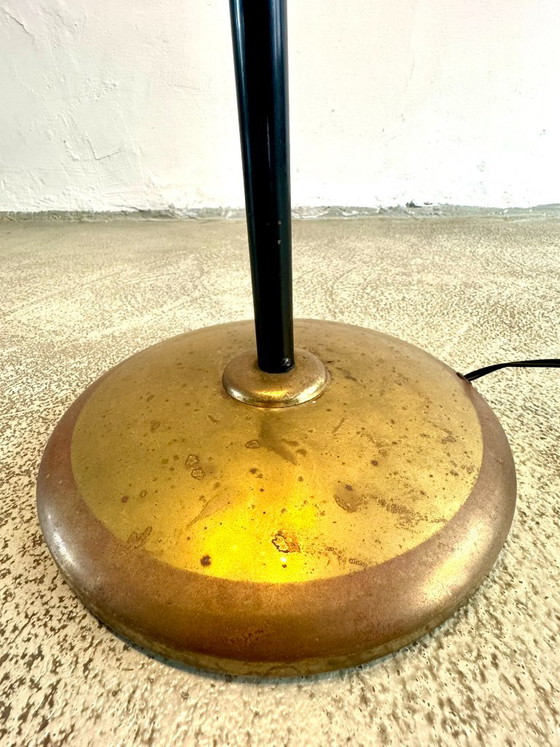 Rietveld-Stehlampe mit drei farbigen Schirmen von Hagoort Lighting, Niederlande, 1950er Jahre – Stehleuchten (photo 4 of 11)
