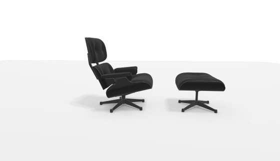 Image 1 of Originele Vitra Eames Lounge Chair + Ottoman – Tijdloos Design (2002)