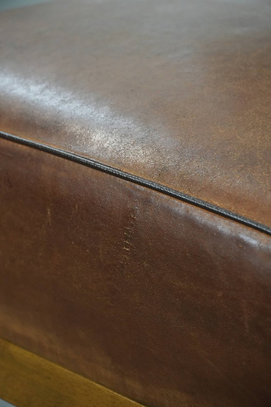 Image 1 of 2 x Vintage design cocktail chair/armchair made of sheepskin