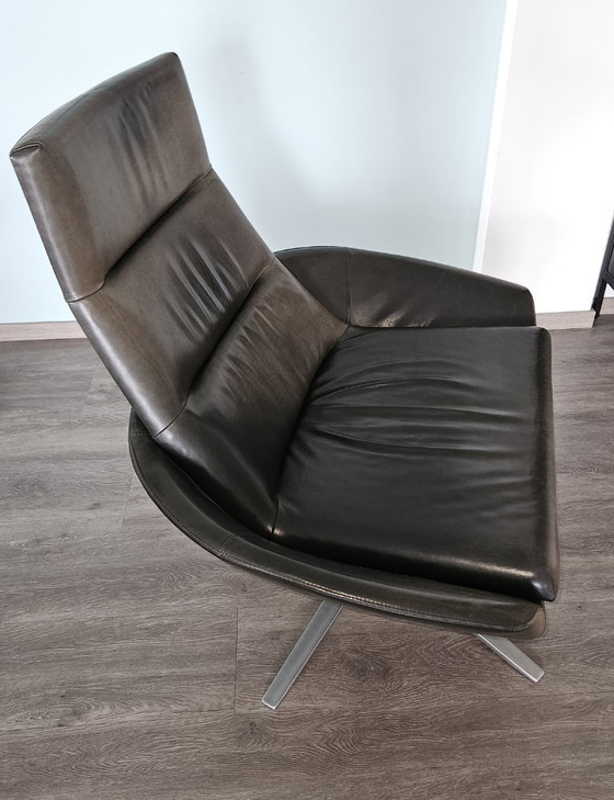 Image 1 of Poltrona Montis Hugo in pelle marrone vintage