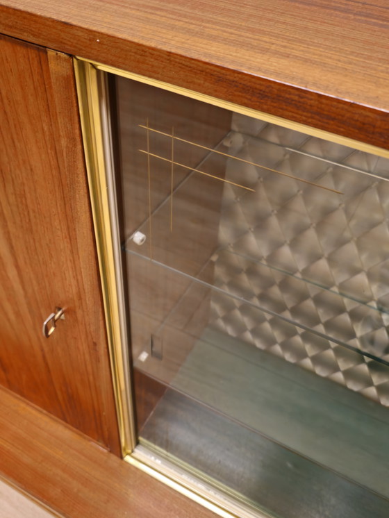 Image 1 of Buffet haut vintage en placage de teck