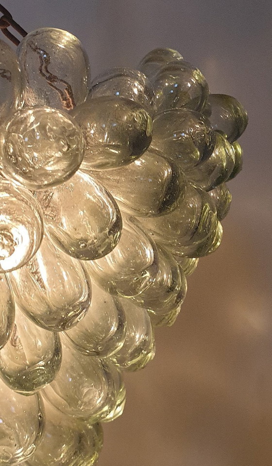 Image 1 of Vintage Murano grape pendant lamp