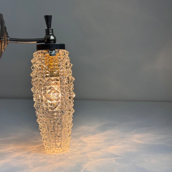 Image 1 of COPPIA DI APPLIQUE VINTAGE "DIAMOND POINT"