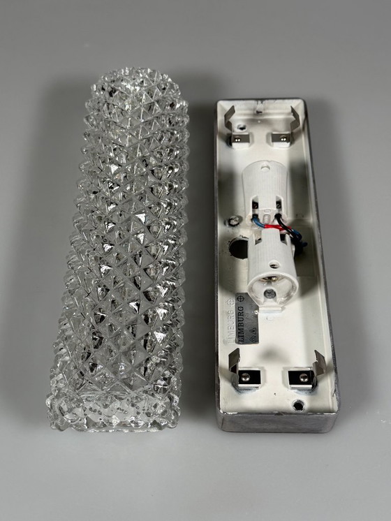 Image 1 of 60er 70er Jahre Wandlampe Wandleuchte von Glashütte Limburg Germany Space Age