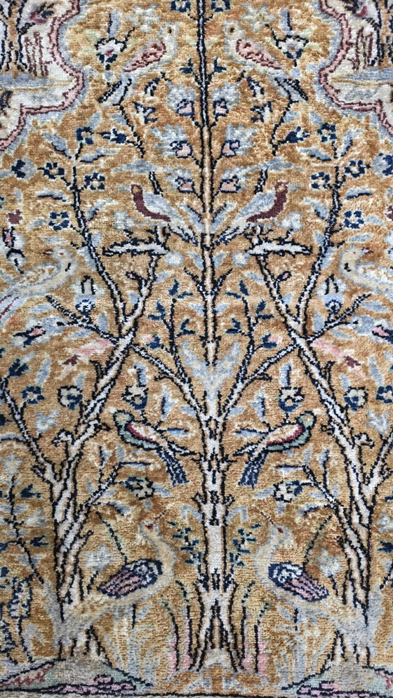Image 1 of Handgeknoopt oriental zijde Kayseri tapijt Paradise 89x140cm